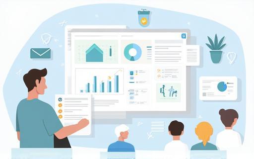 Graphic representing student assessment and analytics